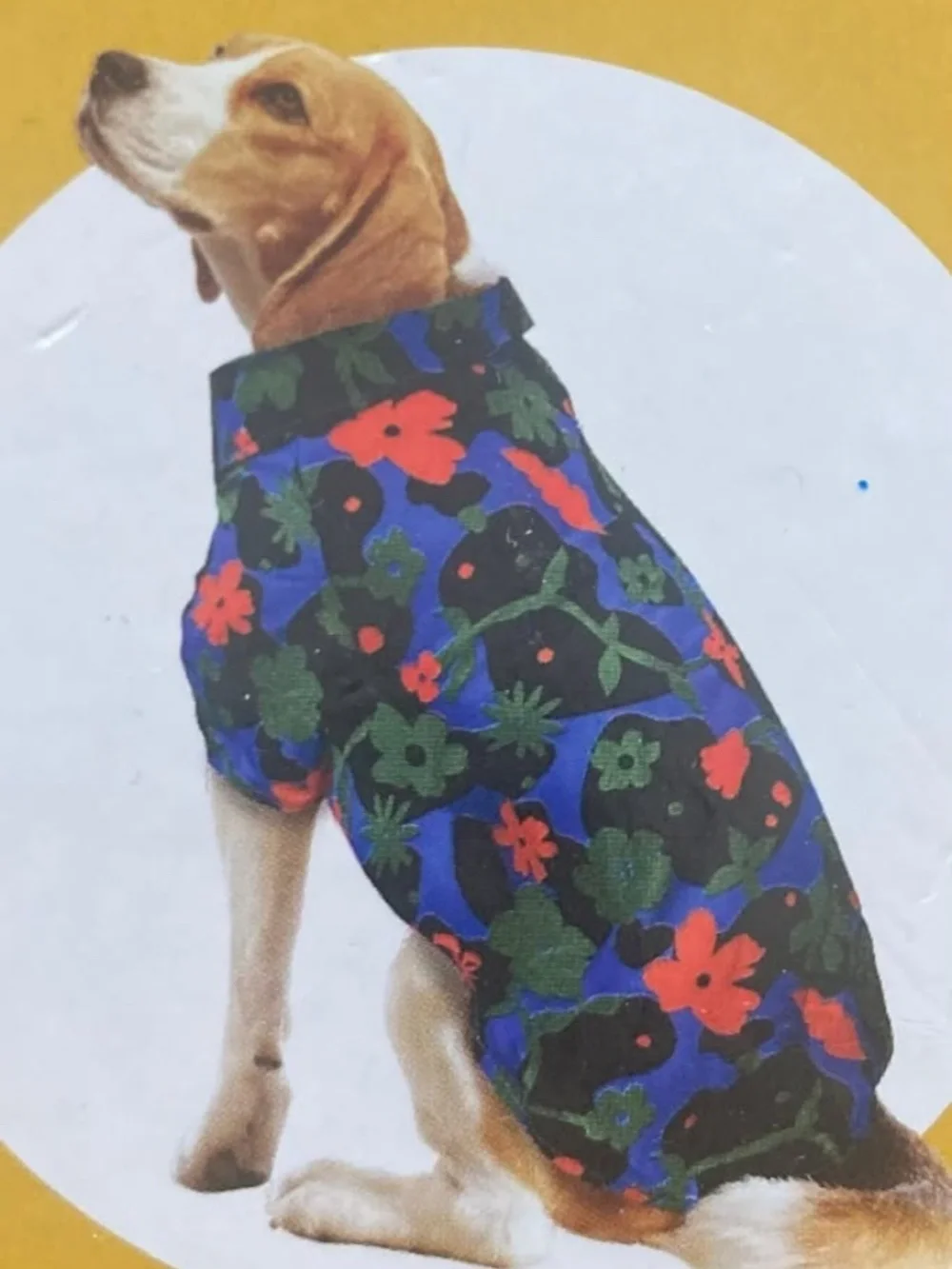 Medium Hawaiian Tropical Dog Shirt